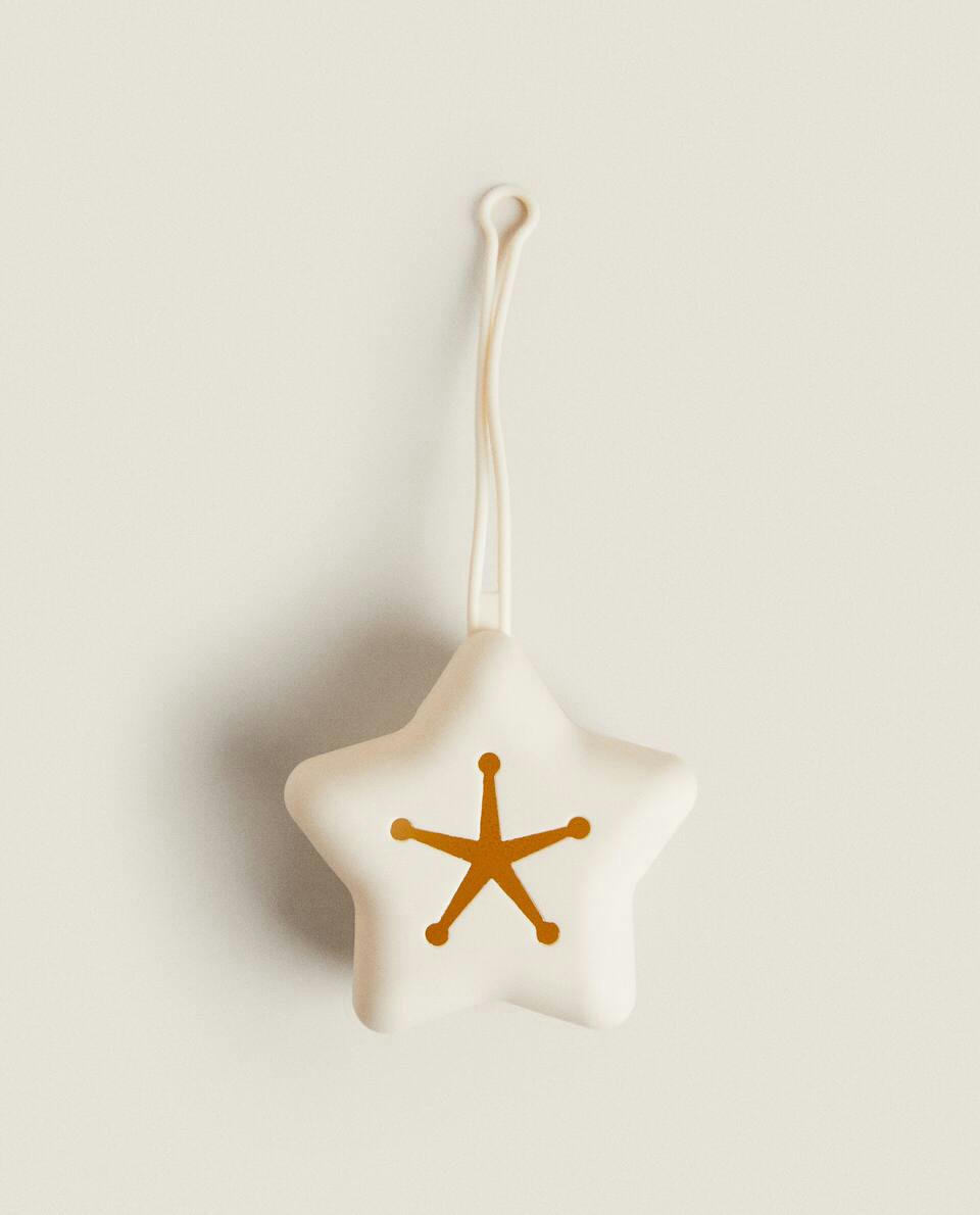 Estojo de silicone em formato de estrela para guardar chupetas