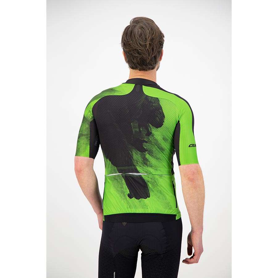 Q36.5 R2 Gorilla Fietsshirt Korte Mouwen Groen/Zwart Heren