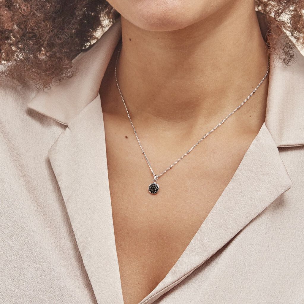Collier Pascalin Argent Blanc Oxyde De Zirconium
