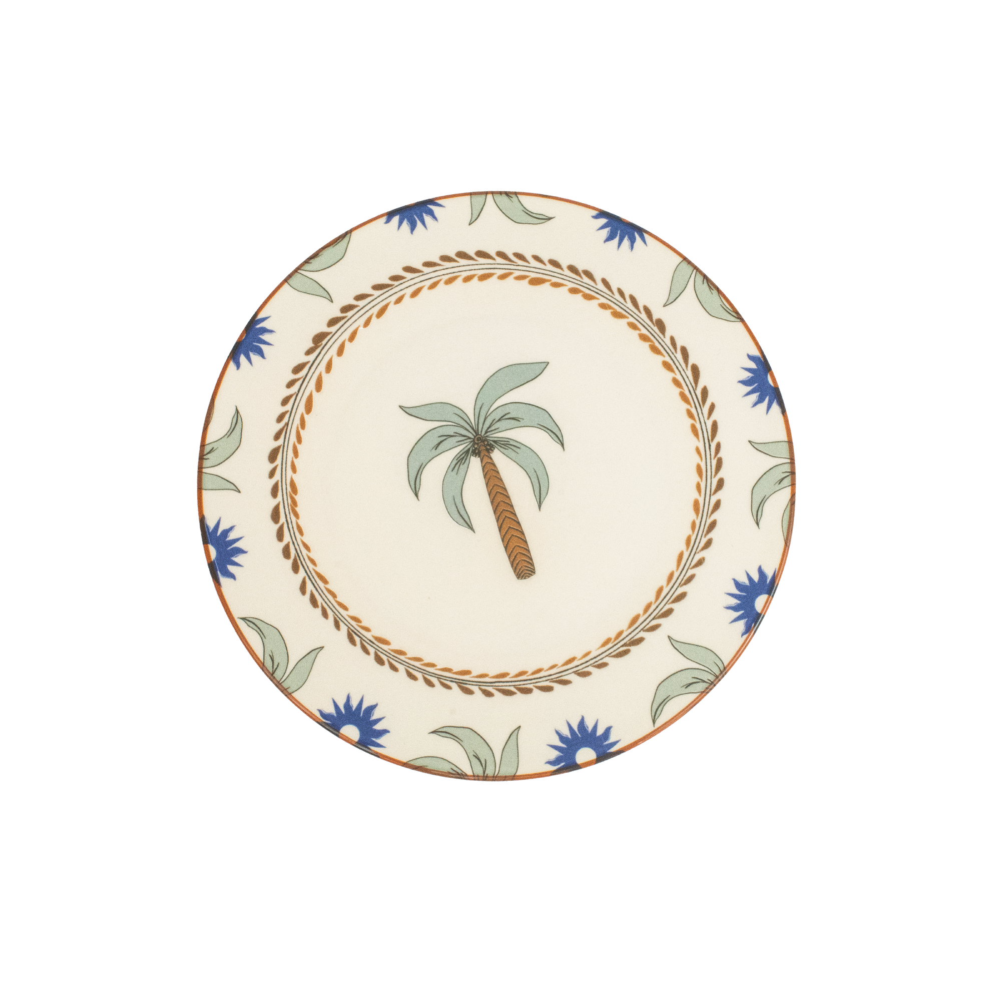 Assiette plate en céramique « Palmas Mamey » (lot de 4)