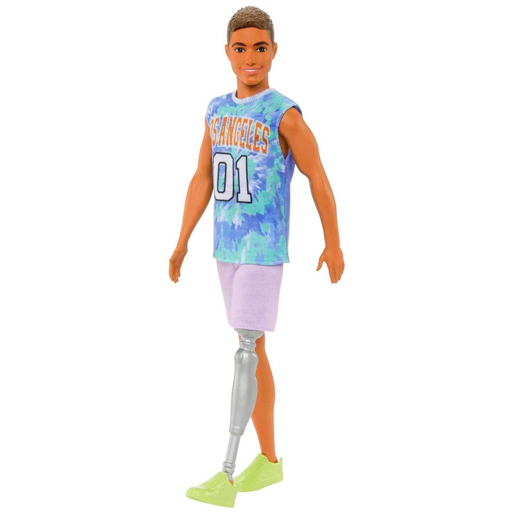 Ken Fashionistas Puppe 212 mit Jersey und Beinprothese