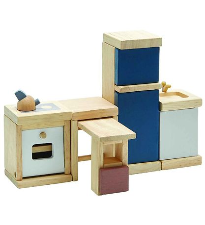 PlanToys M?bels?t - K?kken - 5 Dele - Tr?