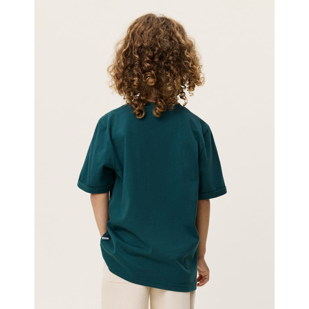 Køb Les Deux Kids Sea Moss Green Norregaard Contrast T-Shirt
