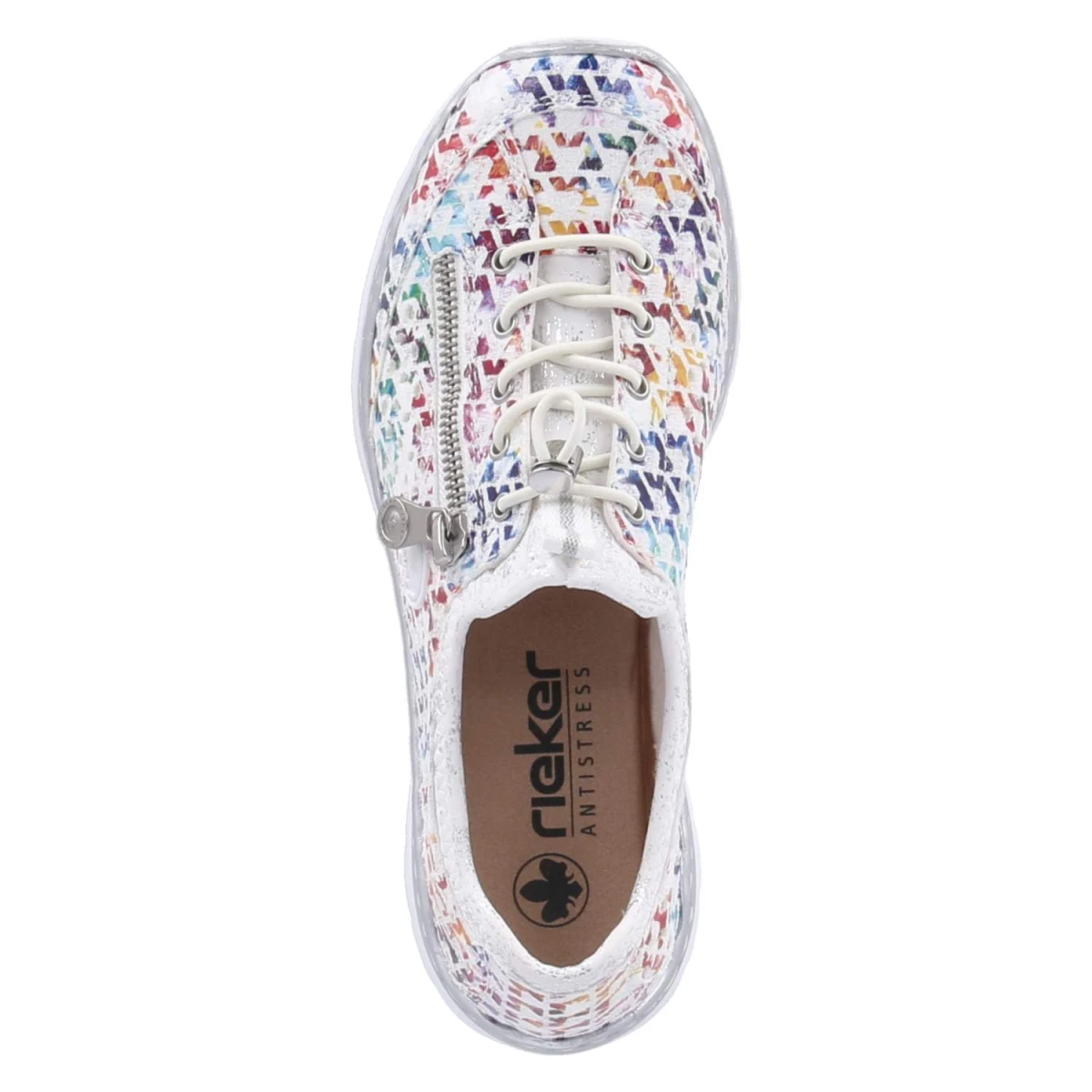 RiekerSlip-On-Sneaker - multi/weiss-silber
