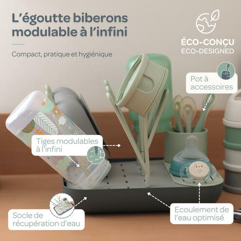 Egoutte Biberons Forêt Misty/Mineral - BEABA