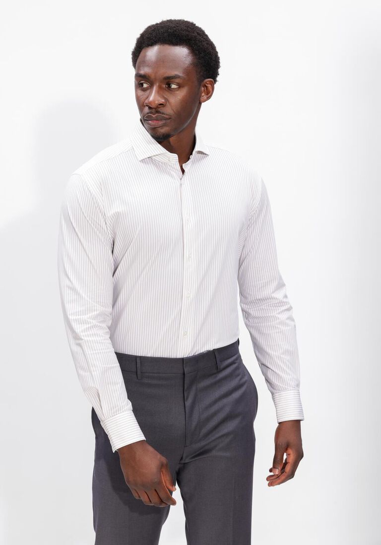 beige xacus overhemden active shirt 520ml