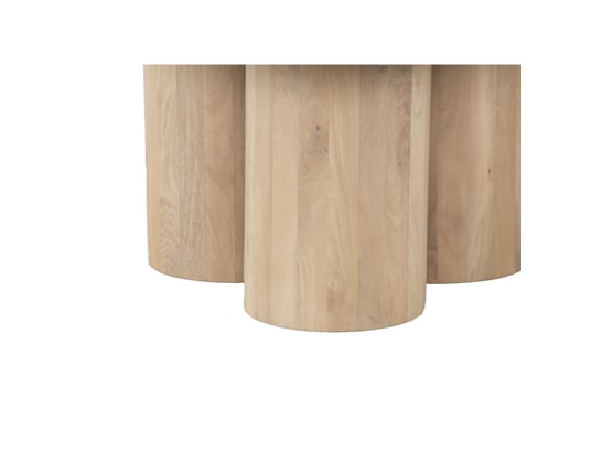 BOIS ET CHIFFONS CONCEPT - Table basse ronde - mango barloo