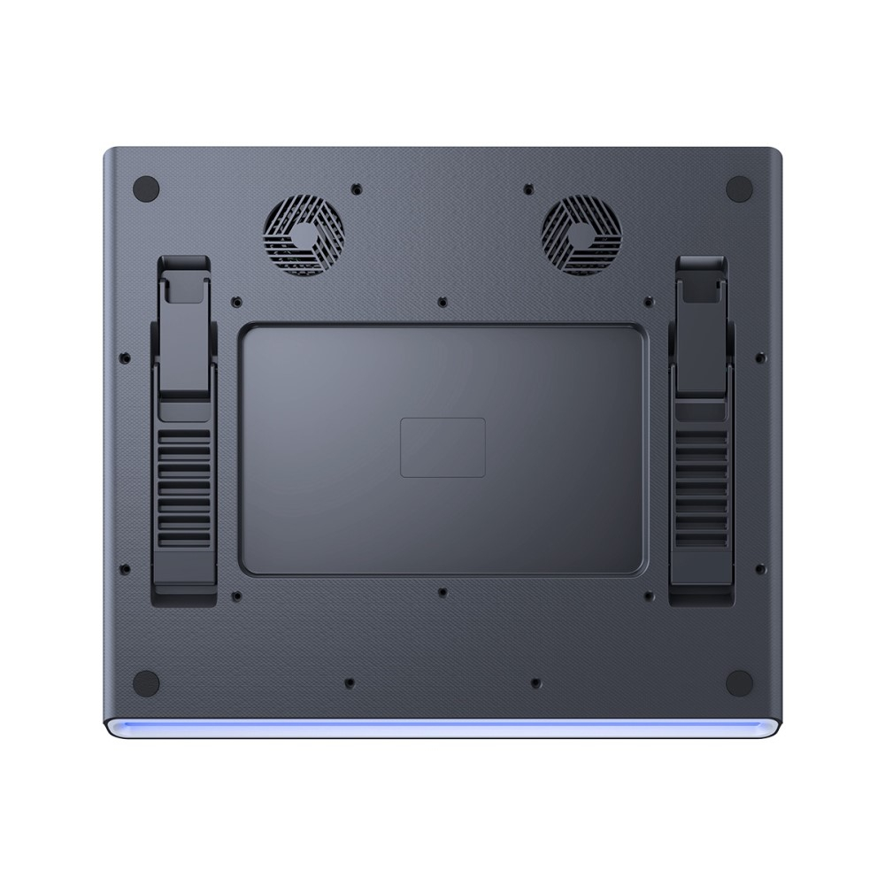 ThermoCool MacBook / Laptop Kühler Ständer Halterung mit zweifachem Lüfter   RGB Beleuchtung und Dual USB A Port (Turbo-Lüfterversion)