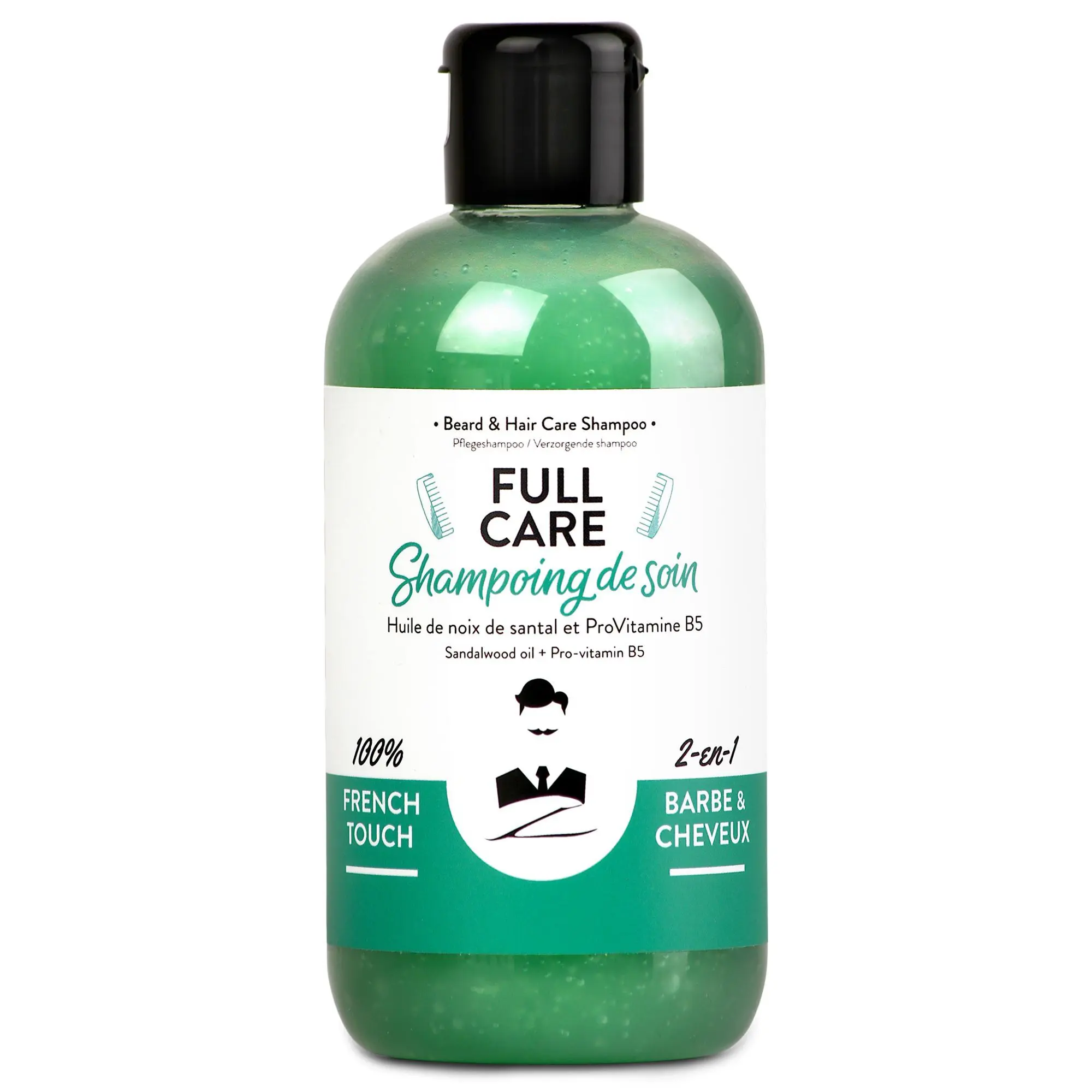Monsieur Barbier - Full Care Shampoing Barbe & Cheveux 250ml - Shampoing pour barbe
