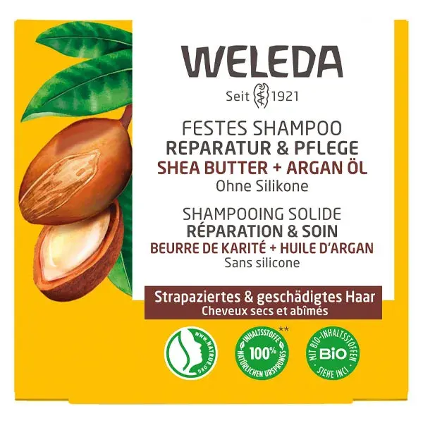 Weleda Shampooing solide Réparation & Soin - 50 g
