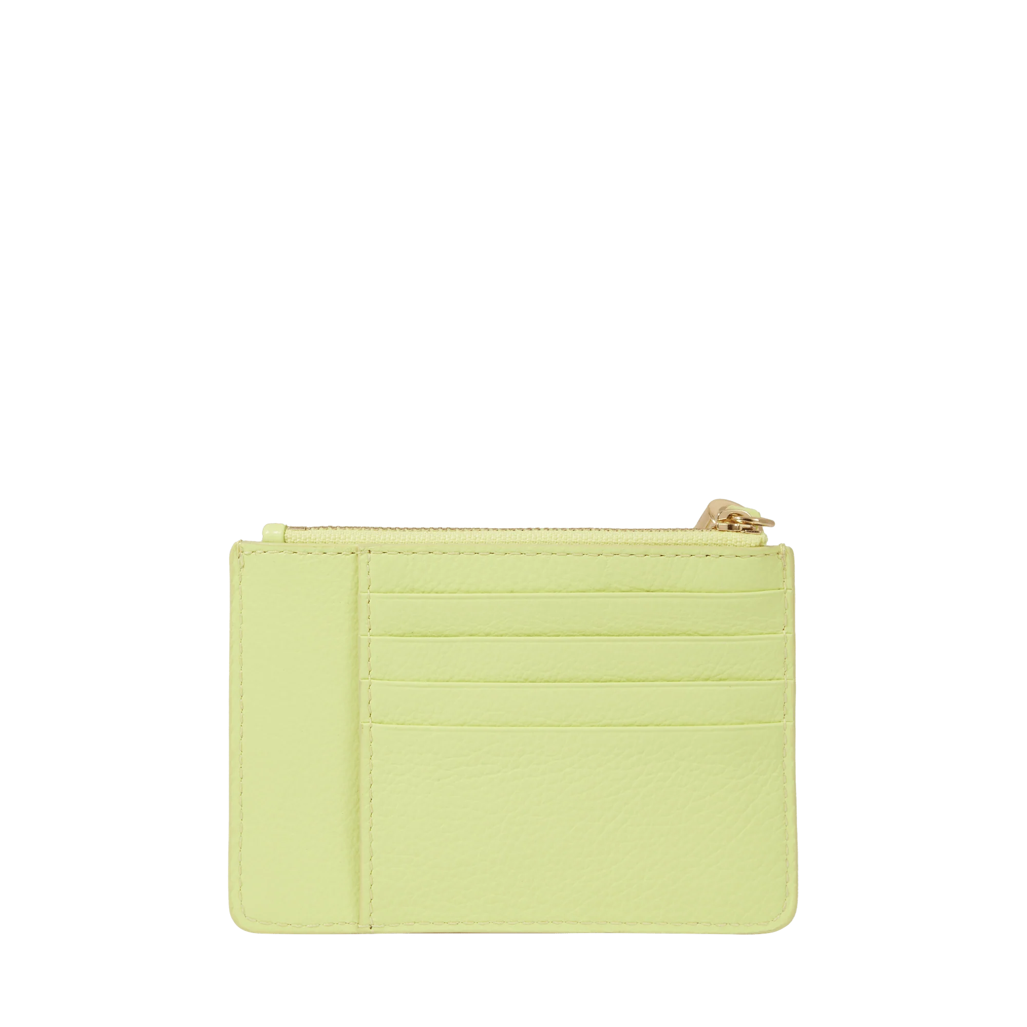 L zipped card-holder Premier Flirt de Lancel-Citron Vert
