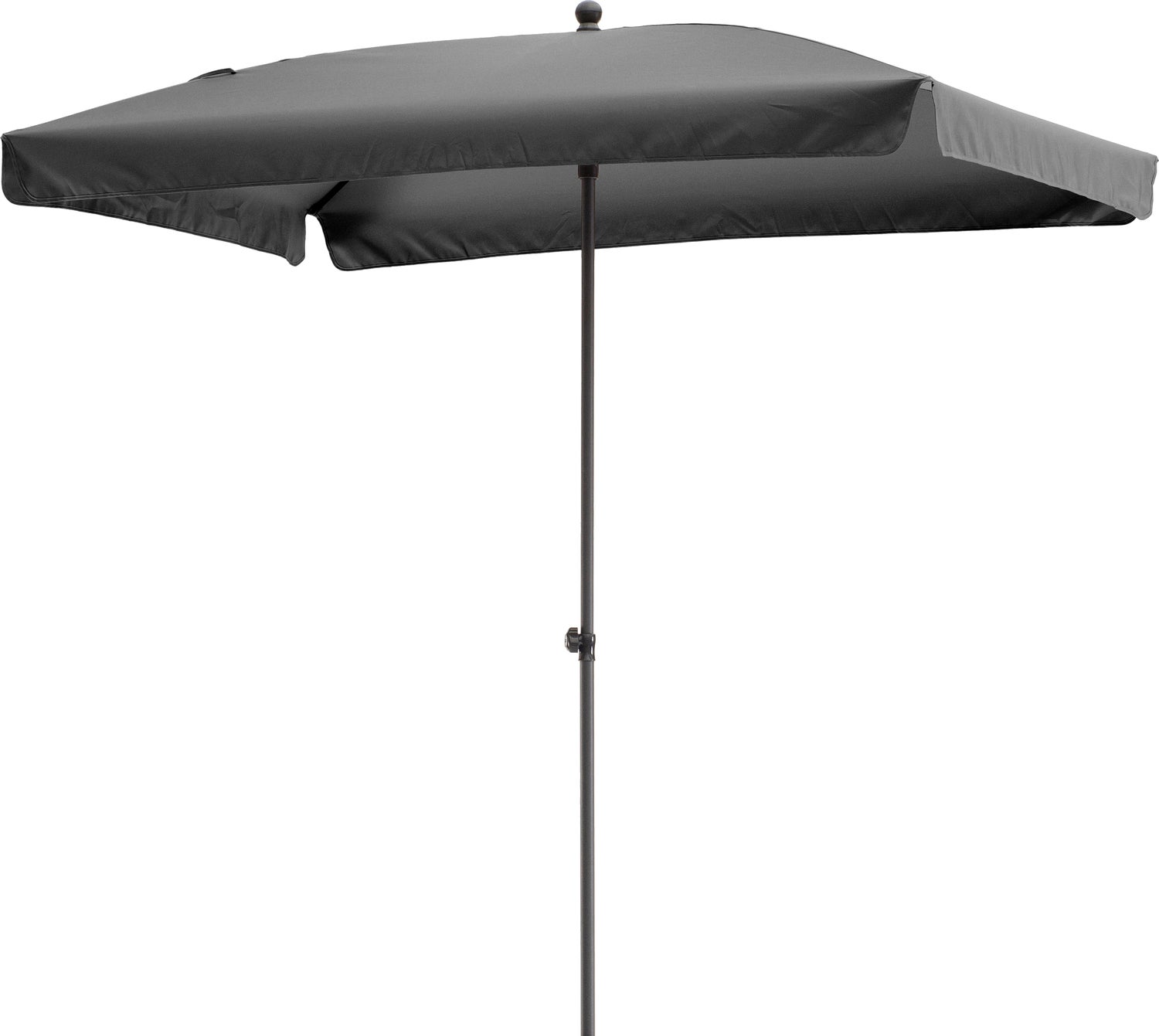 Intratuin parasol Cuba zwart 80+UV 210 x 140 cm