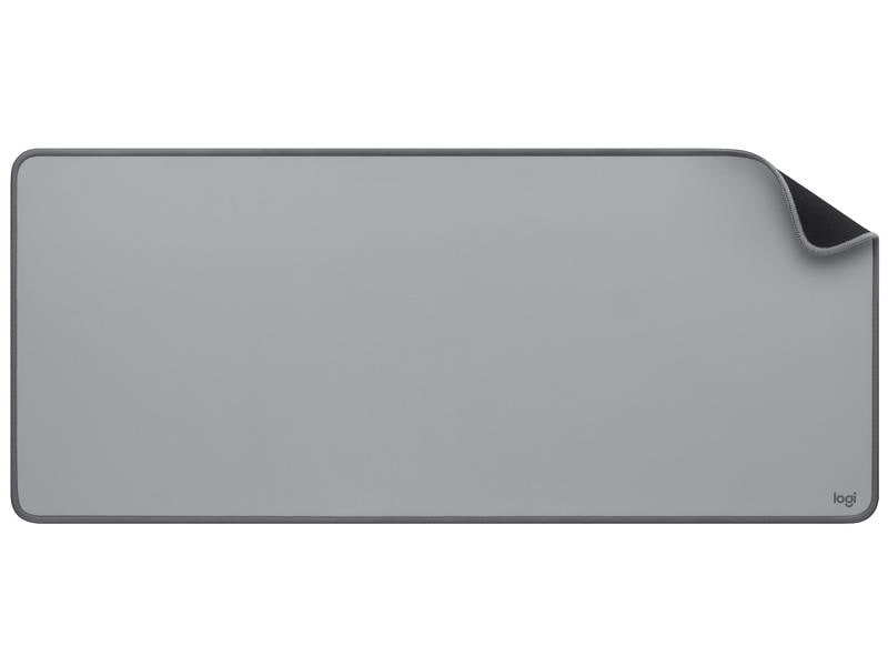 Logitech Mausmatte Desk Studio Series Grau Elegantes Deskpad aus recyceltem Polyester