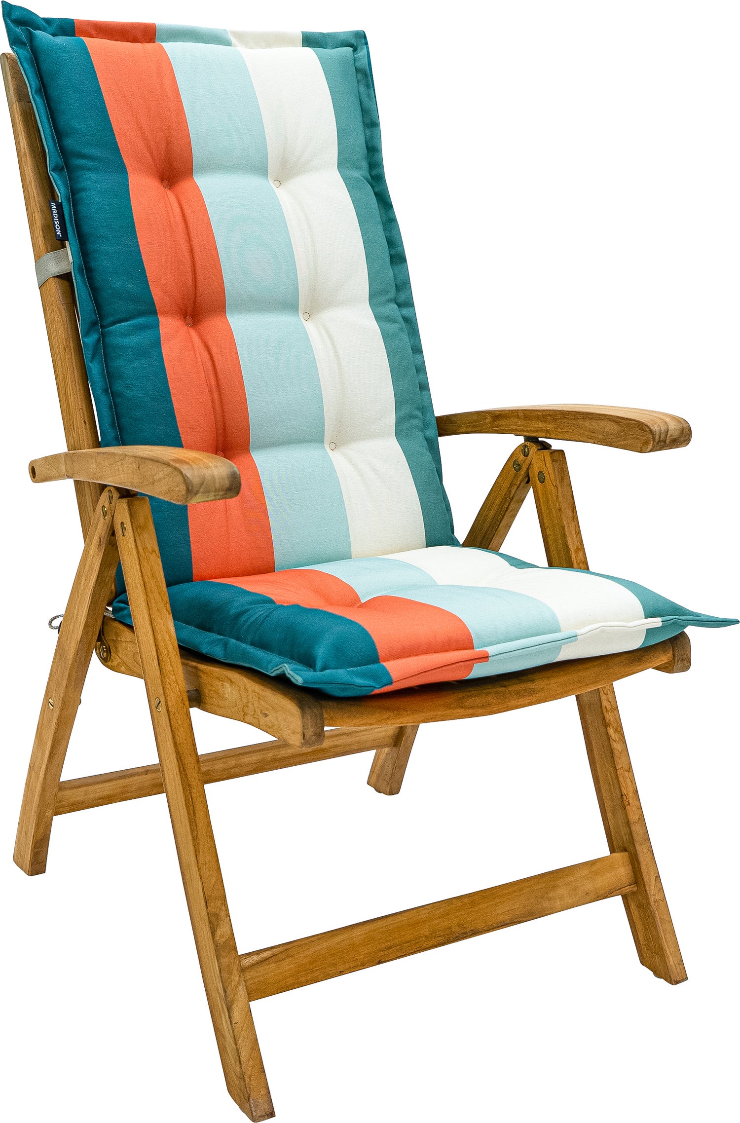 Madison tuinkussen hoge rug Vivero blauw 123 x 50 cm