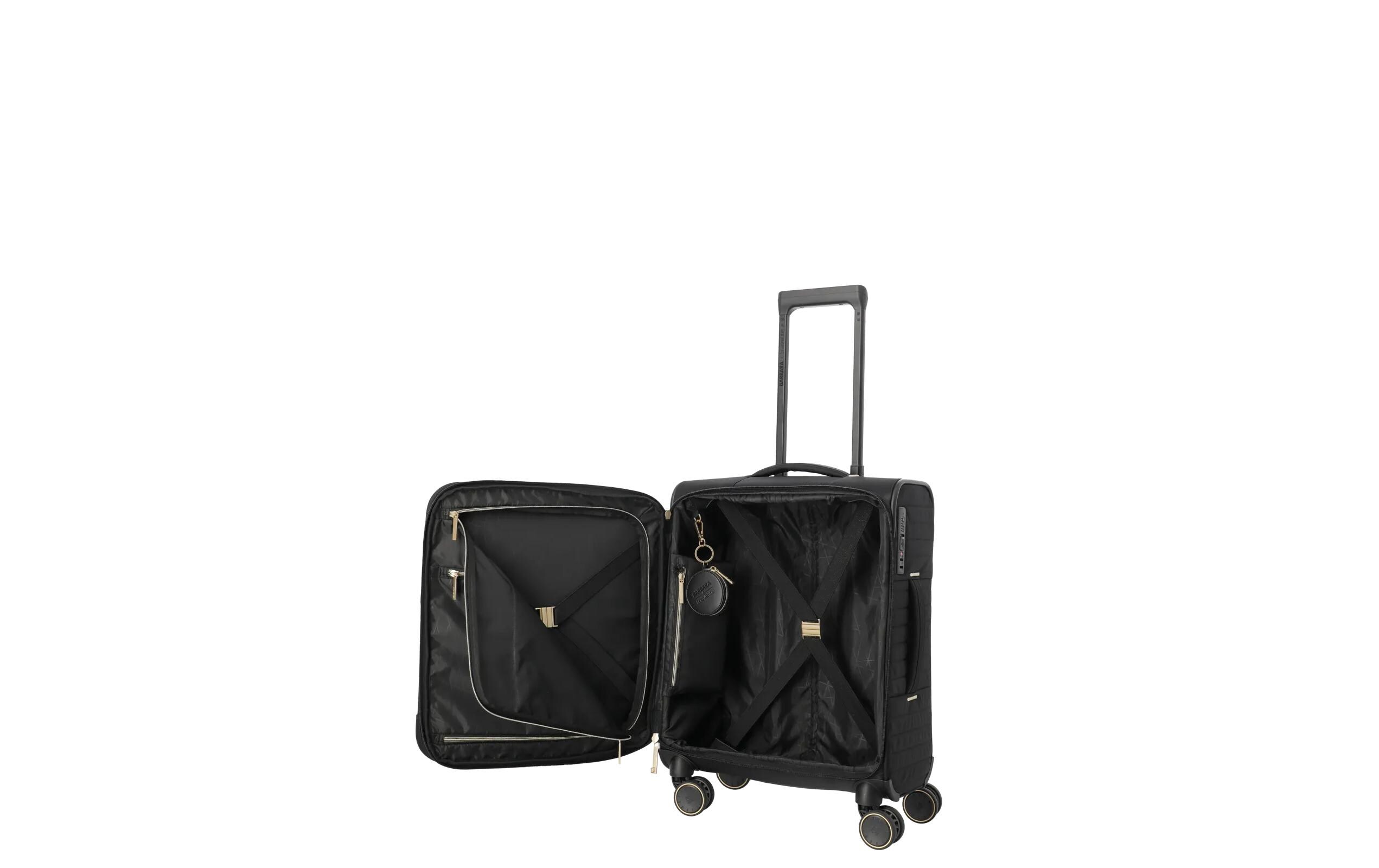 Barbara Stepp Trolley S erweiterbar, Schwarz<br>Reisekoffer