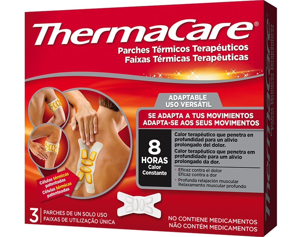 FAIXAS THERMACARE TÉRMICAS USO VERSÁTIL 3UN