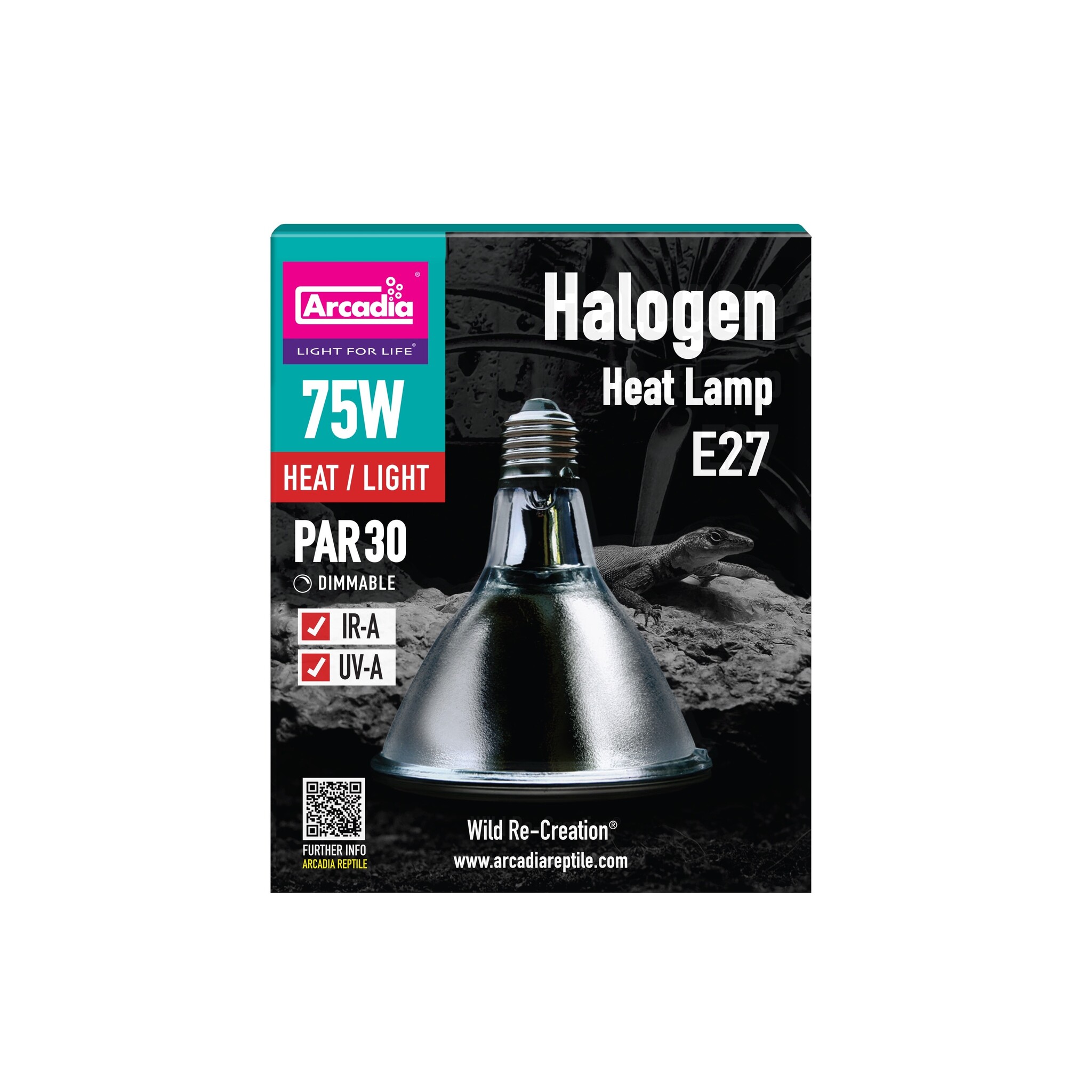 Arcadia Halogeen Basking Spot Warmtelamp E27 75W