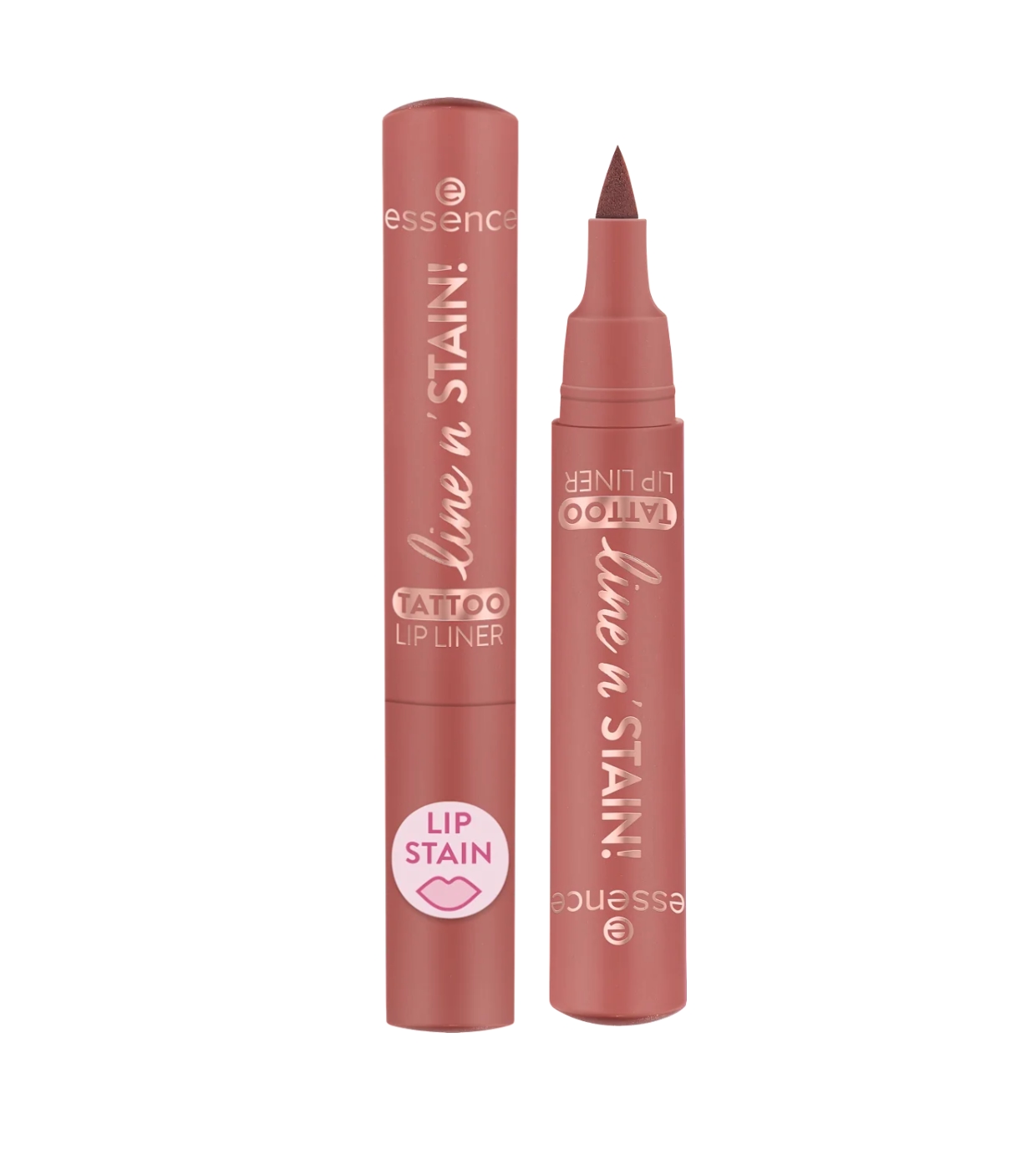 essence - Lápis de lábios Line n' Stain Tattoo - 02: Must Have Brown