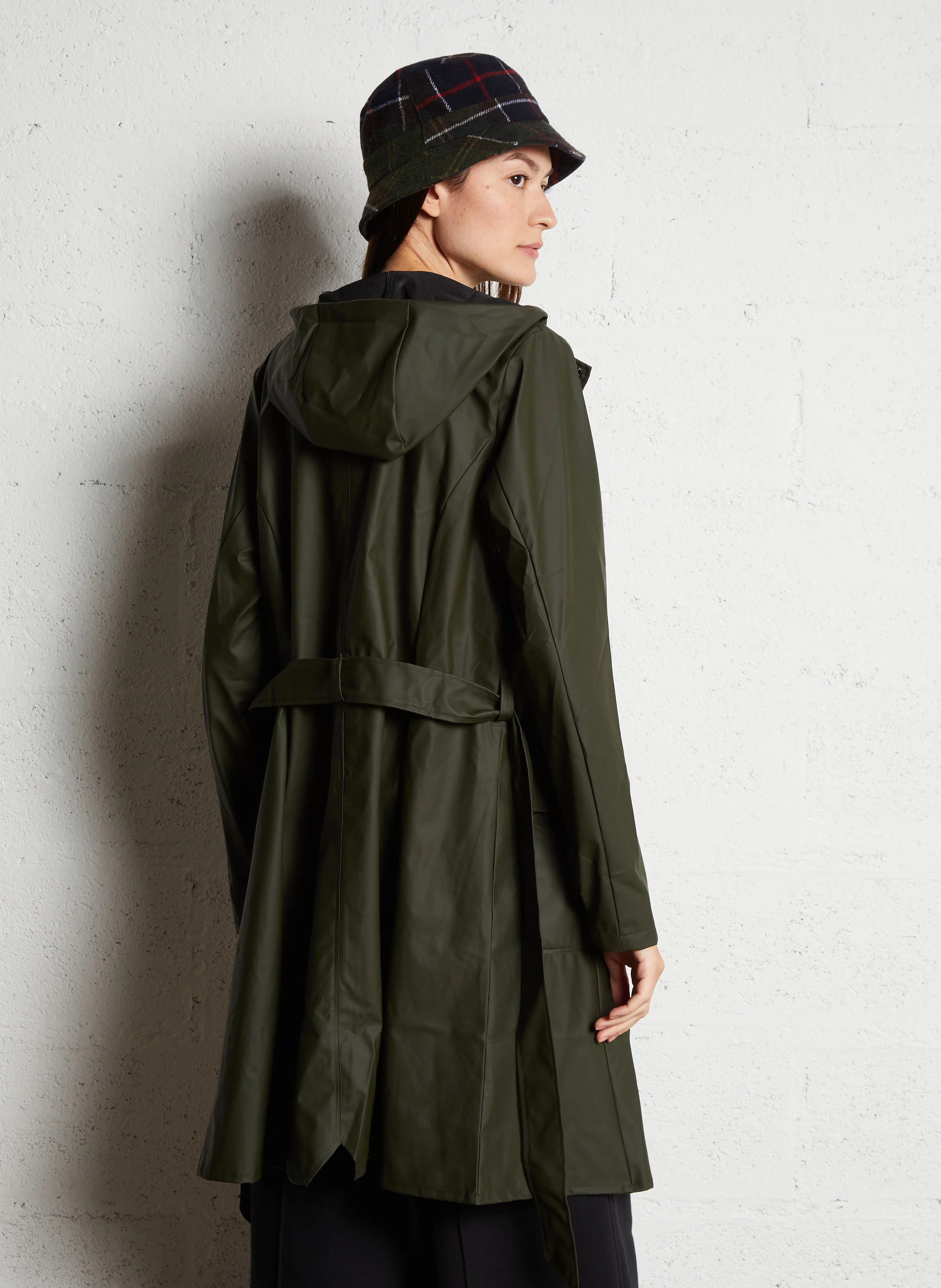 Trench imperméable à capuche | Kaki