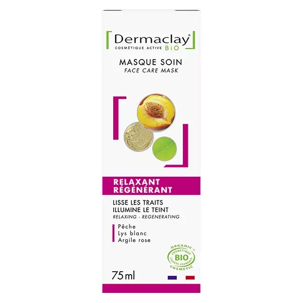 Máscara Facial Regeneradora e Relaxante Orgânica Dermaclay 75ml