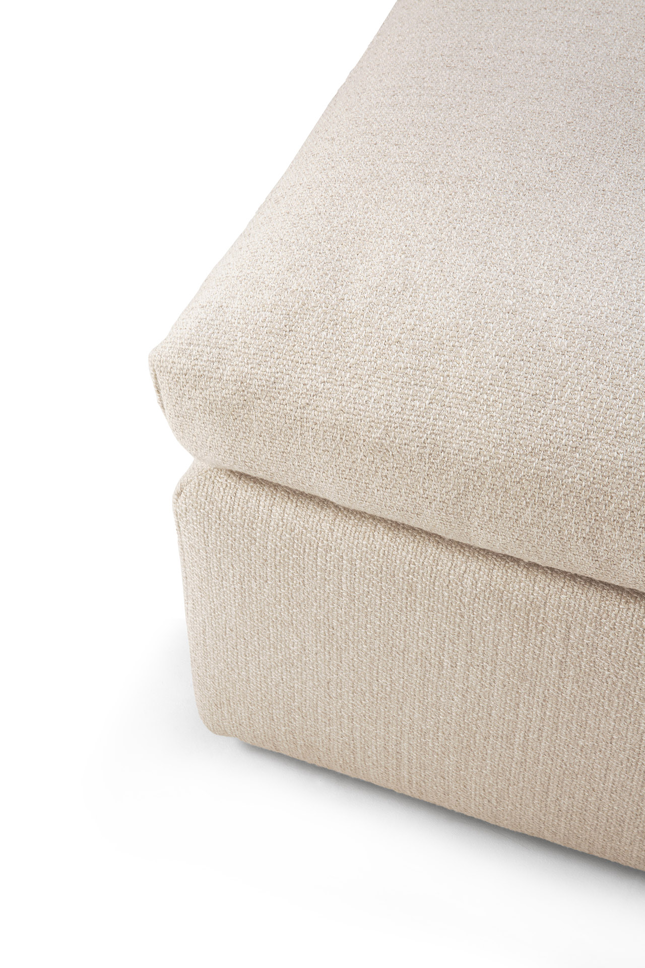 Mellow sofa - footstool - off white