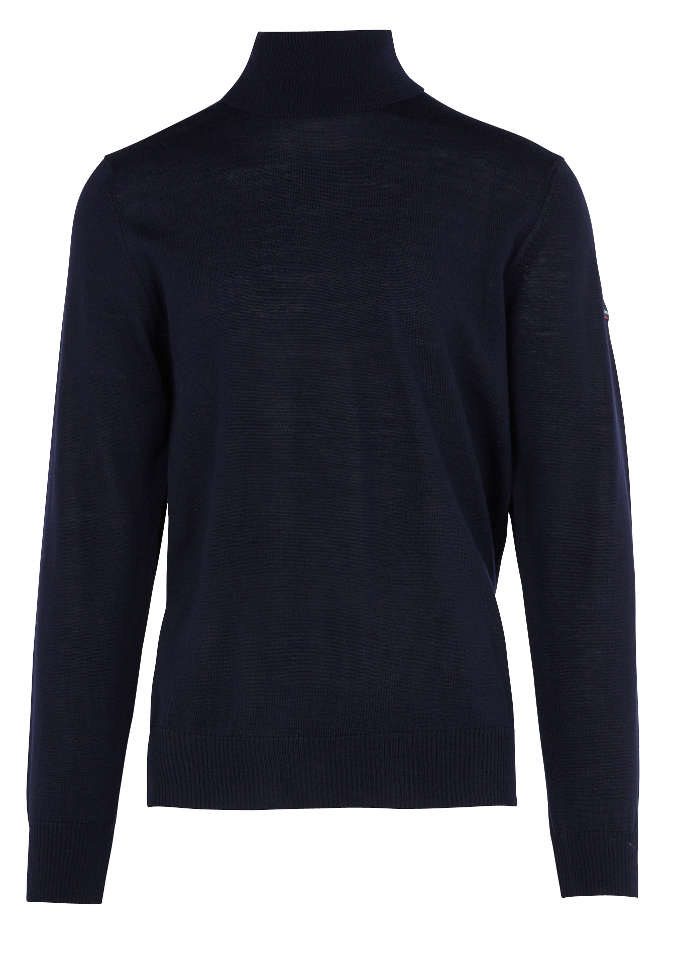 Pull col roulé regular-fit en laine | Bleu