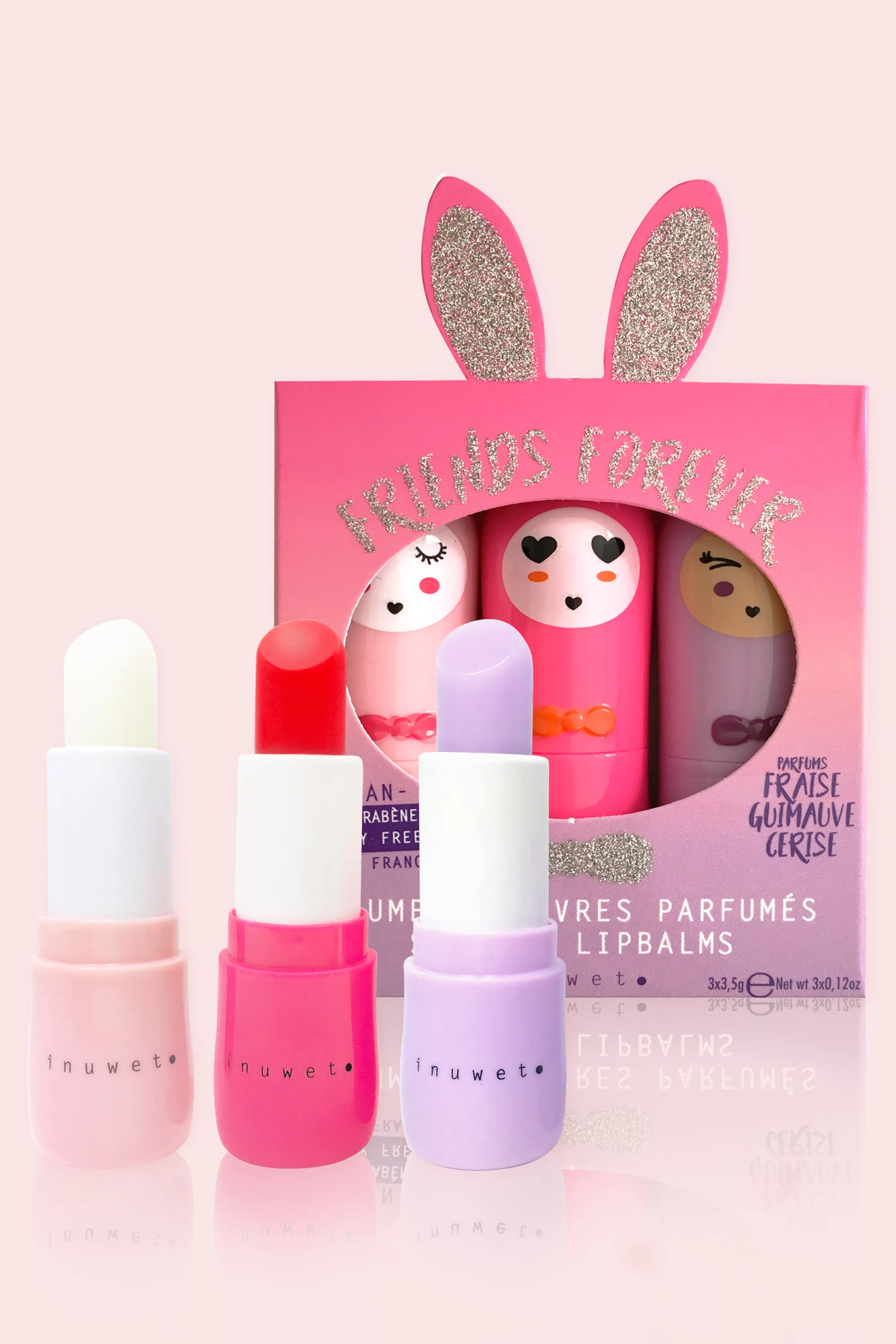 Inuwet (In Unicorn We Trust) Trio baumes à lèvres Glitter-10.5 ml