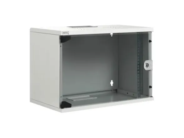 DIGITUS Professional Compact Series DN-19 12-U-S-1 - Kabinet - vægmonterbar - lysegrå, RAL 7035 - 12U - 19