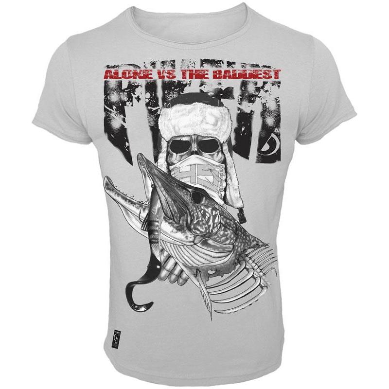 Tee Shirt Manches Courtes Homme Hot Spot Design Piker - Gris