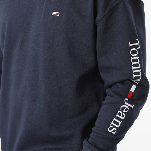 Sweat Crewneck Linear Placement 5012 Bleu Marine