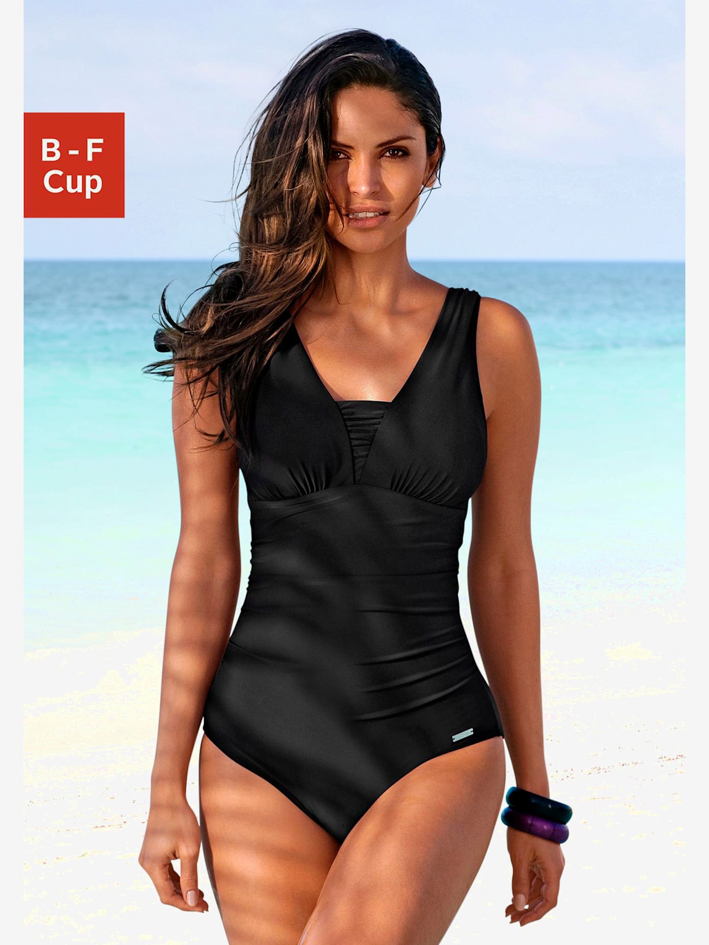 Maillot de bain empiècement affinant