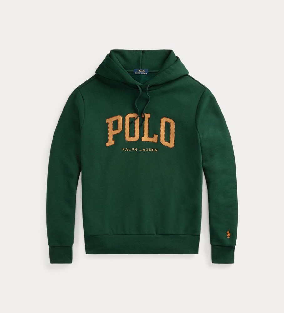 Moletom com capuz Ralph Lauren Logo Fleece na cor verde