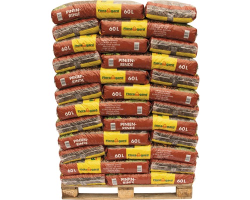 Pijnboomschors 25-40 mm Floragard (39 zakken x 60 liter = 2,34 m³) 1 pallet