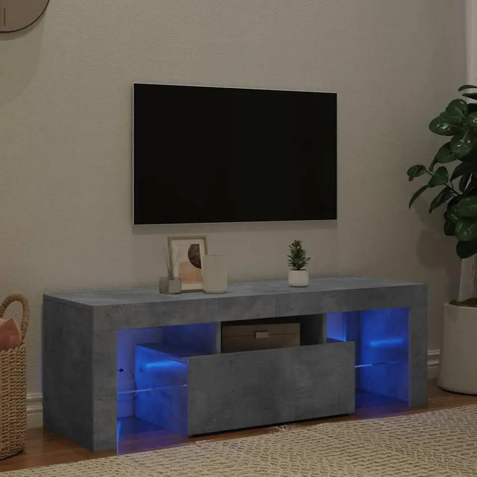 vidaXL - Tv-kast - Grijs - Bewerkt hout