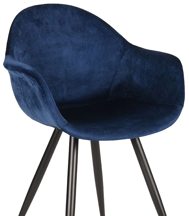 Eetkamerstoel Blauw FF-45.036 Forli B60 x D58 x H83 cm