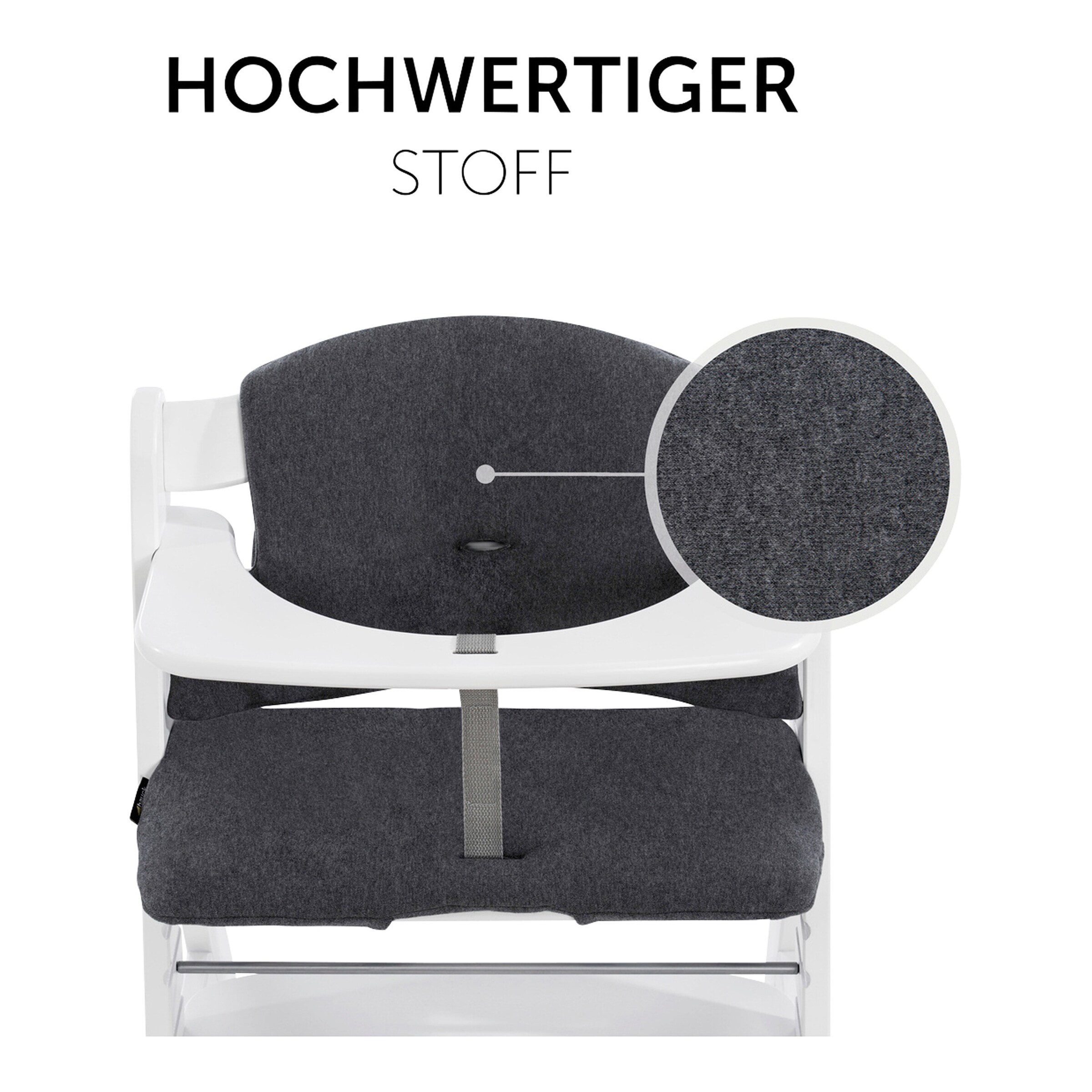Hauck Sitzkissen Select Jersey charcoal