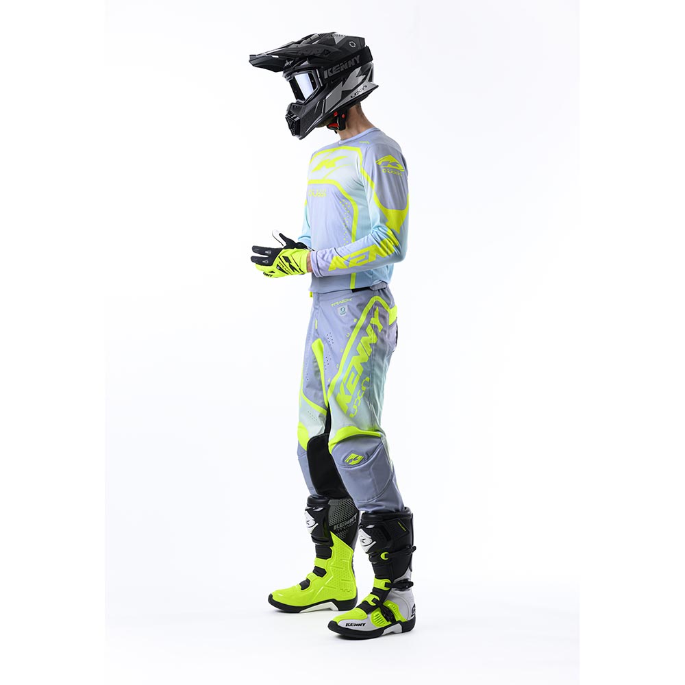 Kenny - Maillot Track Focus - 2024 Gris Clair / Blanc / Jaune