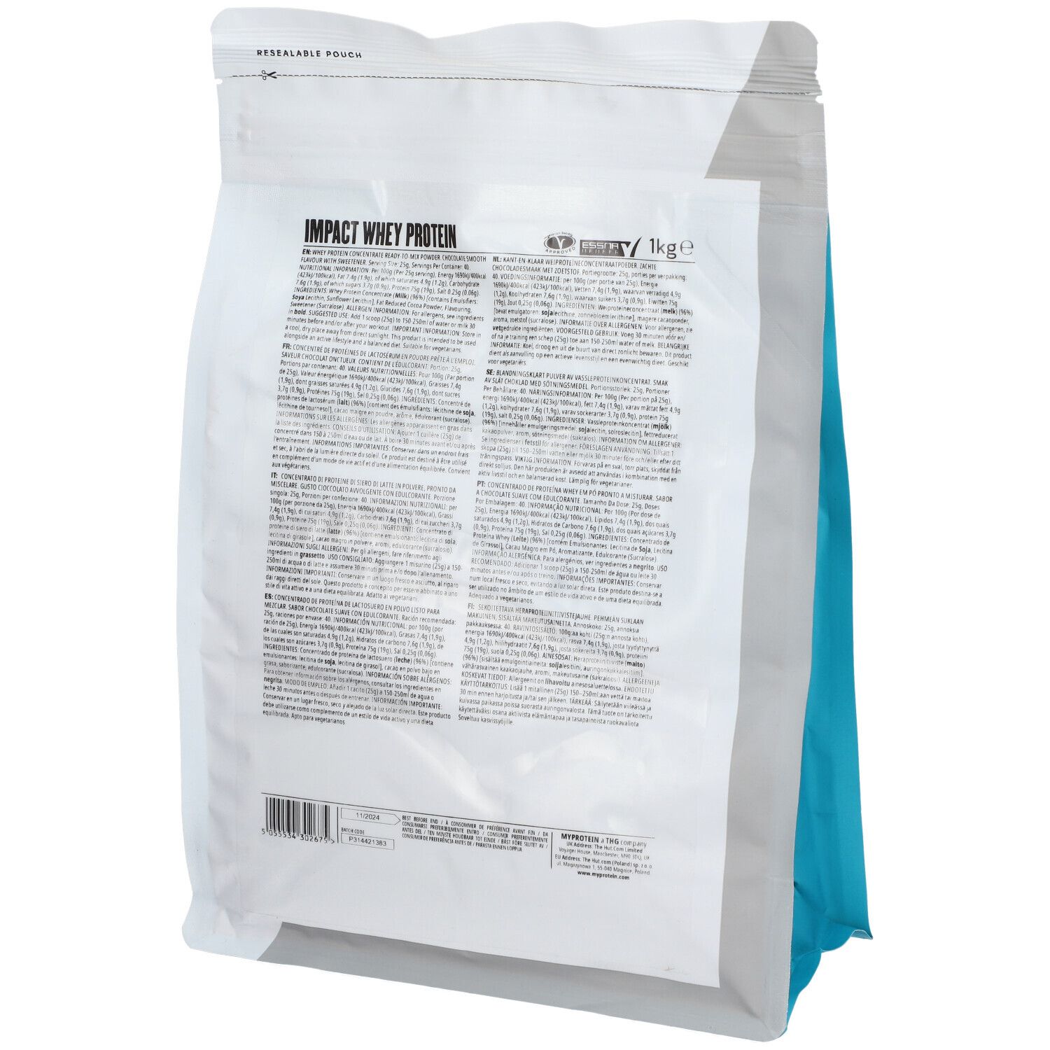 MyProtein Impact Whey Protein Chocolate Smooth