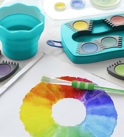 Faber-Castell Wasserfarbe - Verbinder - 12 Farben