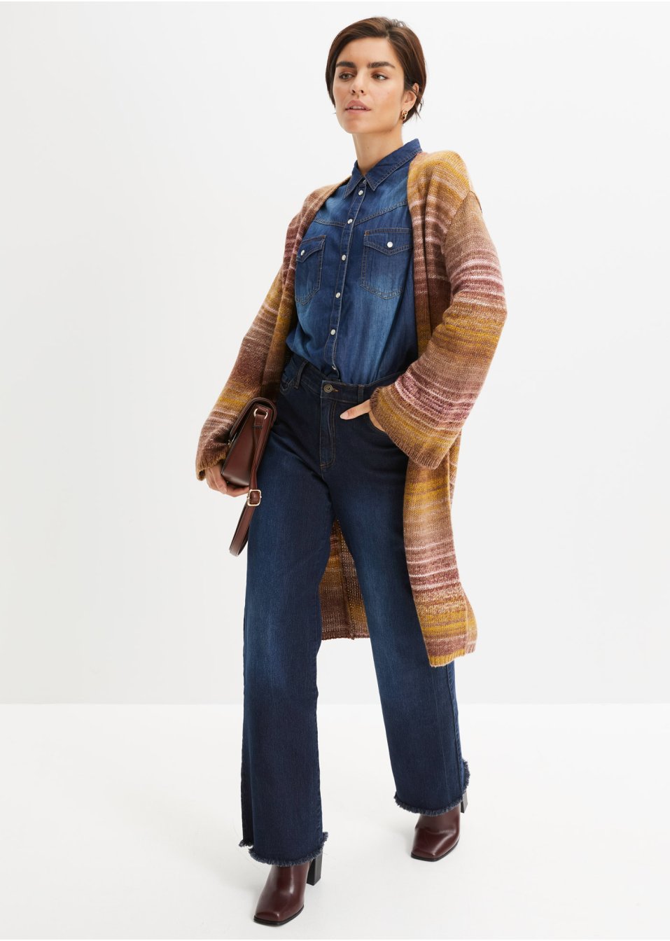 Gilet en maille à manches amples