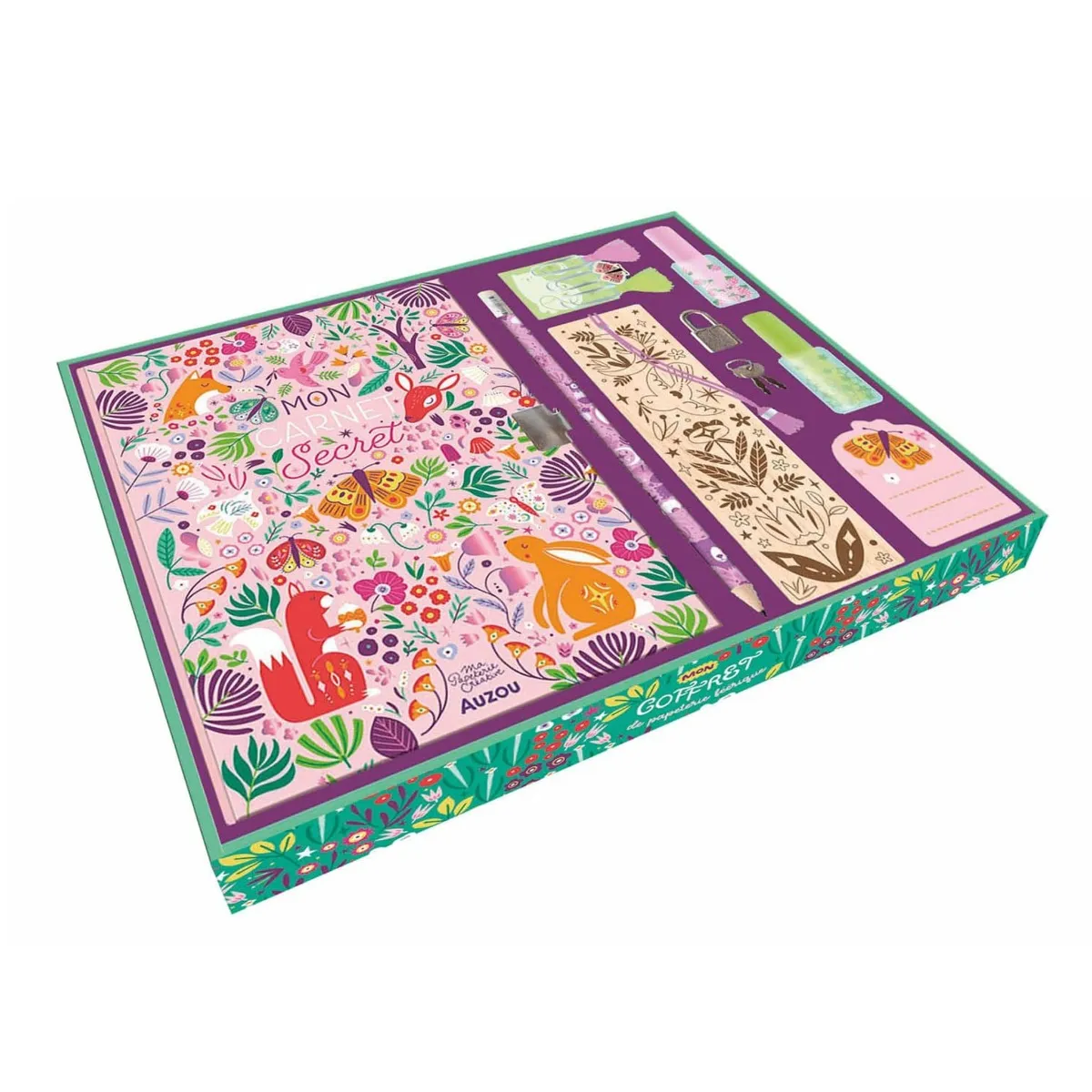 Auzou Mon Coffret de Papeterie féérique