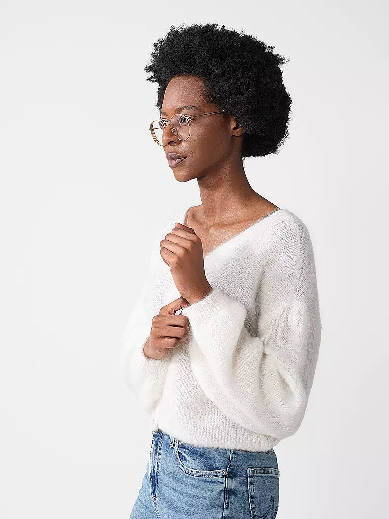 AMERICAN DREAMS Cardigan Cropped Fit CORNELIA creme