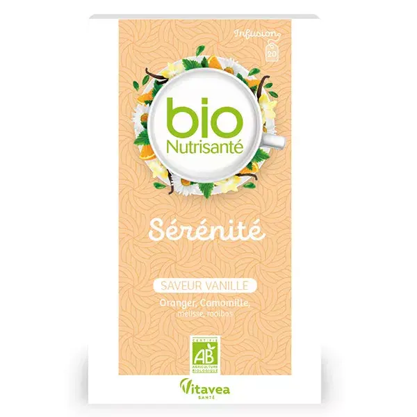 Vitavea - BioNutrisanté - Serenity Infusion - Sabor Baunilha - 20 sachês