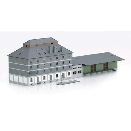 Märklin Bausatz „Raiffeisen Lagerhaus mit Markt“