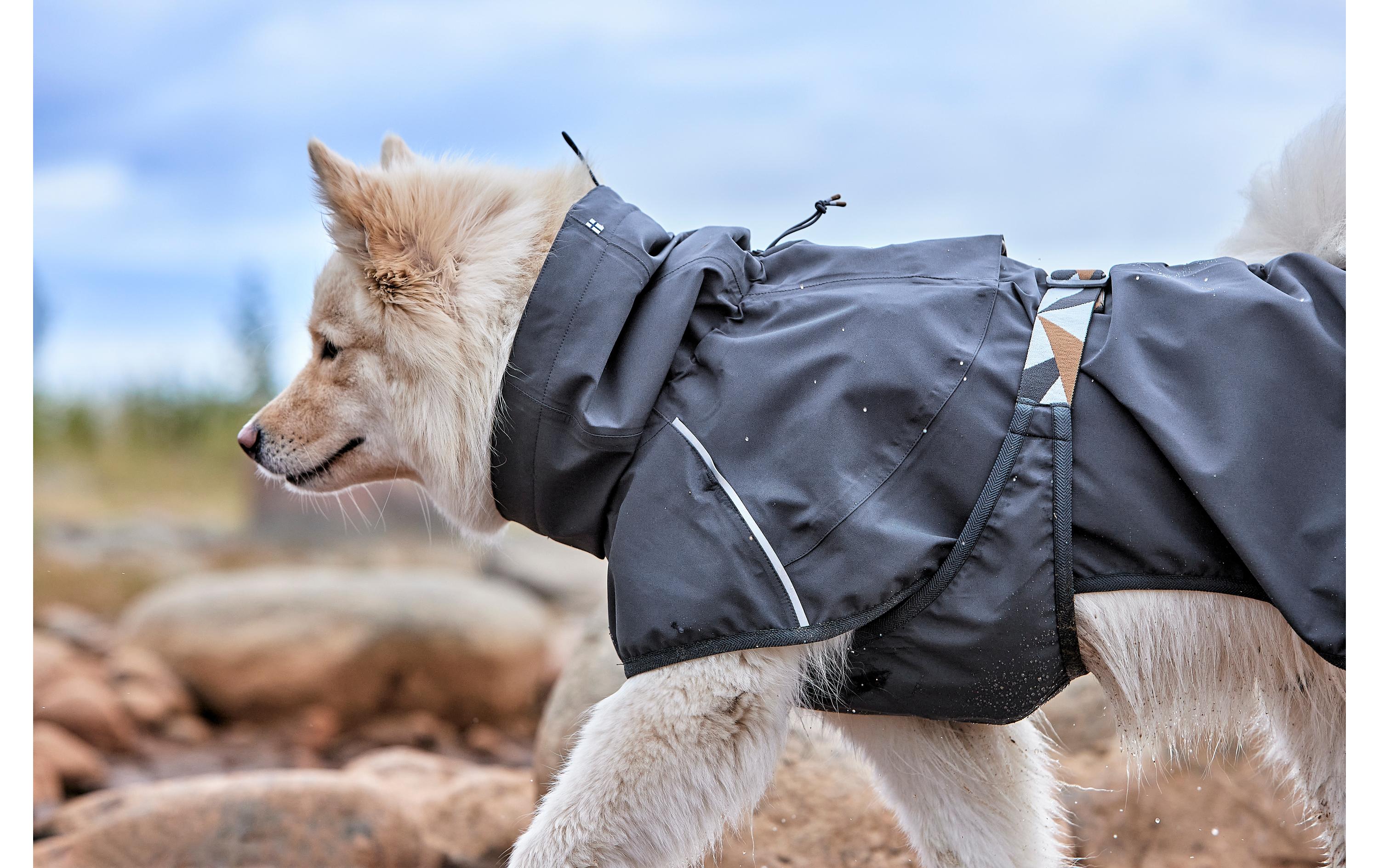 Regenmantel Mudventure Eco Dunkelgrau, 65 cmHundejacke