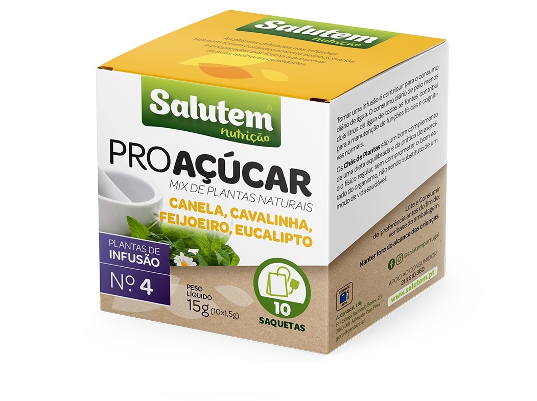 CHÁ SALUTEM INFUSÃO Nº4 PRO AÇÚCAR 10 SAQUETAS