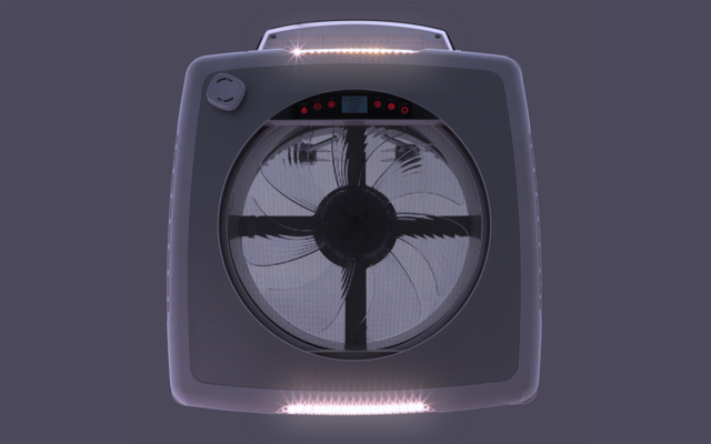 Berger Dachhaube Plus Fan mit Ventilationssystem 12 V 40 x 40 cm