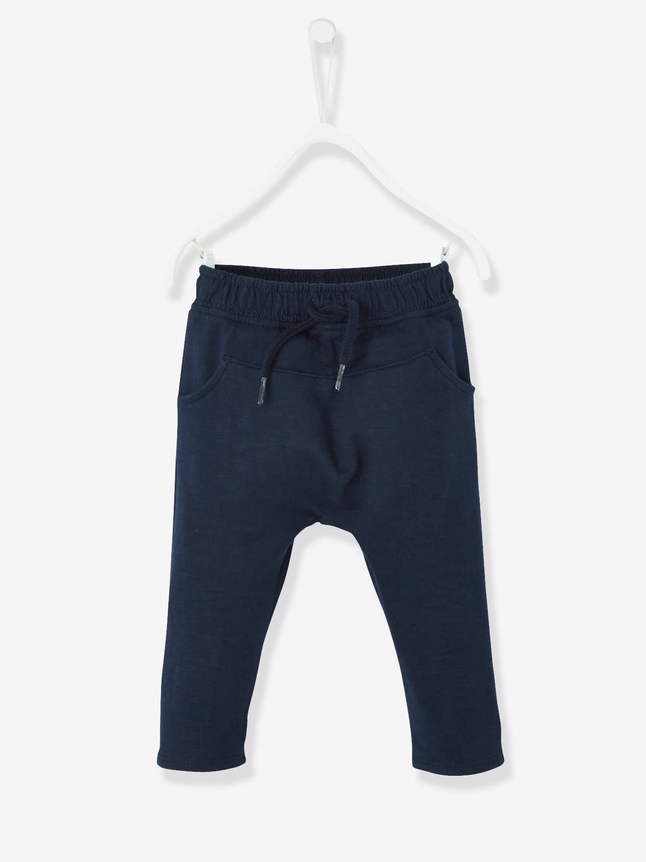 Calça de lã lisa bege claro para bebê menino