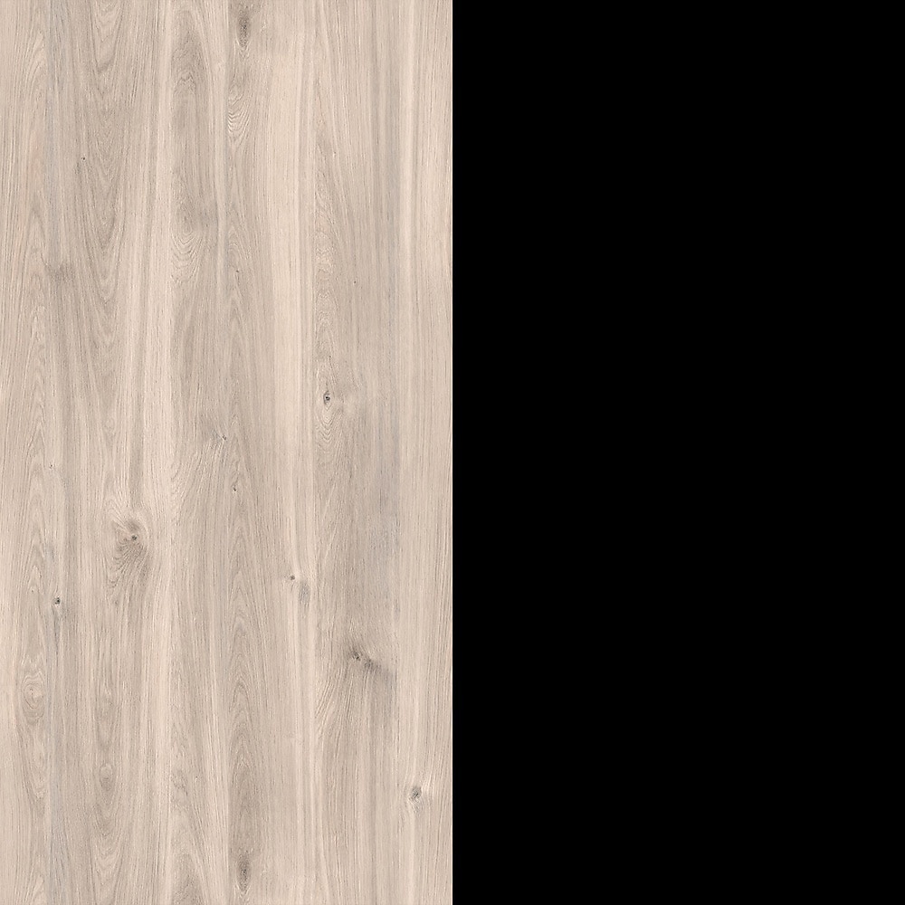 Lowboard EMMA 184 x 48 cm Castello-Eiche-Dekor beige/schwarz
