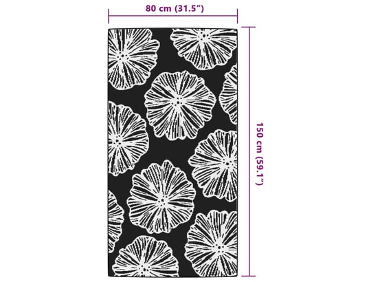 VIDAXL - Couverture pique nique Tapis d'extérieur vert 80x150 cm pp